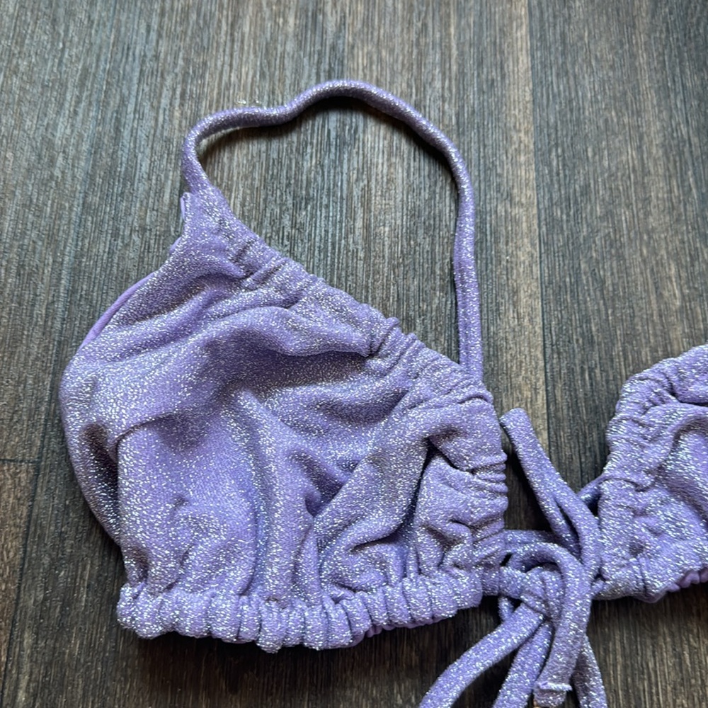 NWT La Mariposa Toluca Top in Lilac Shimmer - Picture 4 of 5